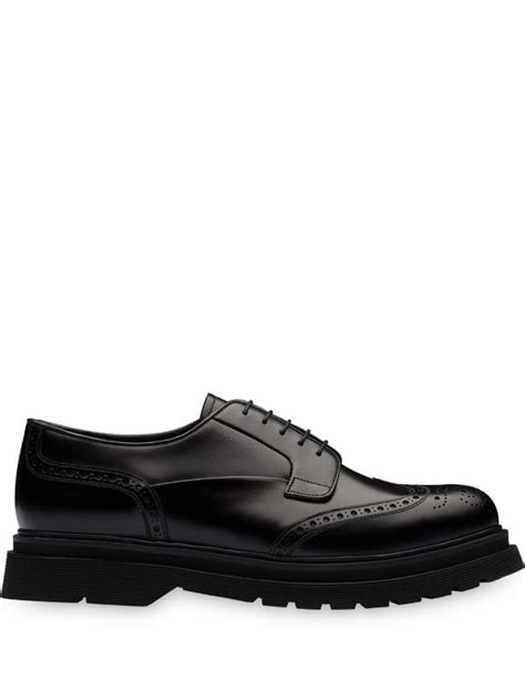 mens prada brogue shoes|prada silver brogues.